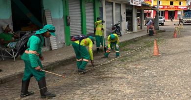 Mutirão de limpeza em Valença